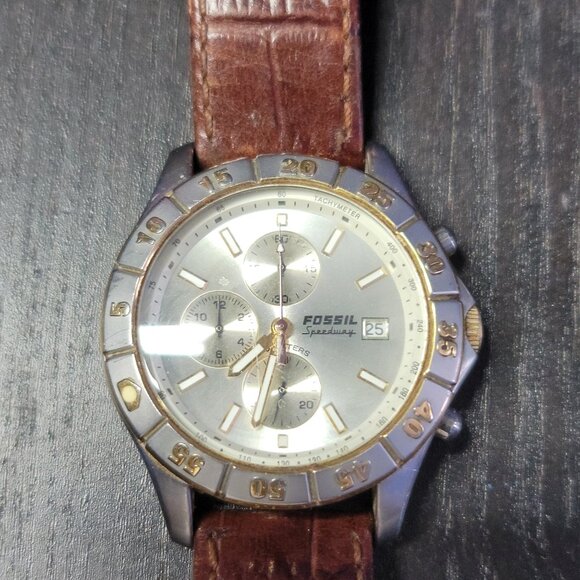 Fossil Blue Speedway Men's Chronograph Watch Stainless Steel CH-2389 - Picture 2 of 4